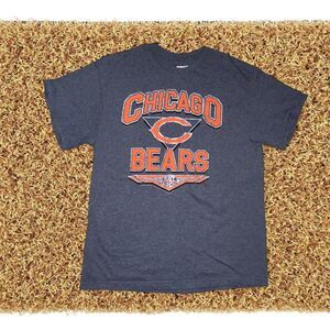 Men’s NFL Chicago Bears navy blue cotton t-shirt Size L #NFL #gridiron